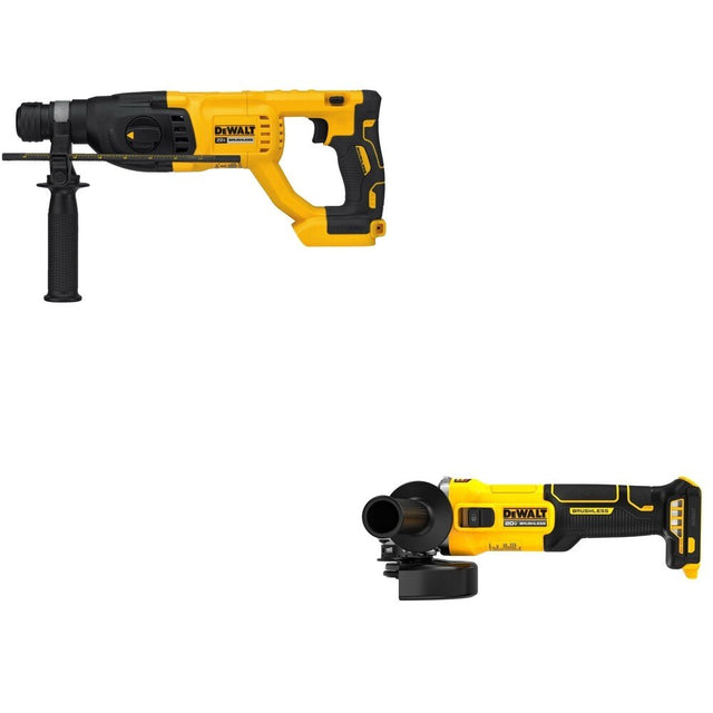 DeWalt DCH133B 20V MAX XR 1 in. D-Handle Rotary Hammer W/ DCG407B Slide-Switch Grinder