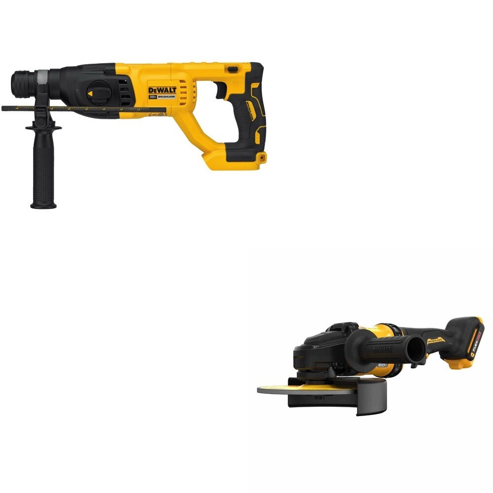 DeWalt DCG440B 60V MAX 7 in. Grinder W/ DCH133B D-Handle Rotary Hammer