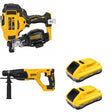 DeWalt DCN45RNB 20V MAX 15-Degree Roofing Nailer W/ DCB2104-2 POWERPACK 4Ah 2-Pack and DCH133B