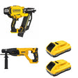DeWalt DCN920B 21-Degree Framing Nailer W/ DCB2104-2 and DCH133B D-Handle Rotary Hammer