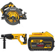 DeWalt DCS578B 60V MAX 7-1/4 in. Circular Saw W/ DCB609 FLEXVOLT 9.0Ah Battery and DCH133B