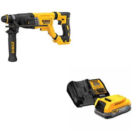 DeWalt DCH263B 20V MAX 1-1/8" Rotary Hammer W/ DCBP034C 20V MAX Starter Kit