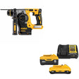 DeWalt DCH273B 20V MAX 1" Rotary Hammer, Bare W/ DCB2460C 20V MAX Starter Kit