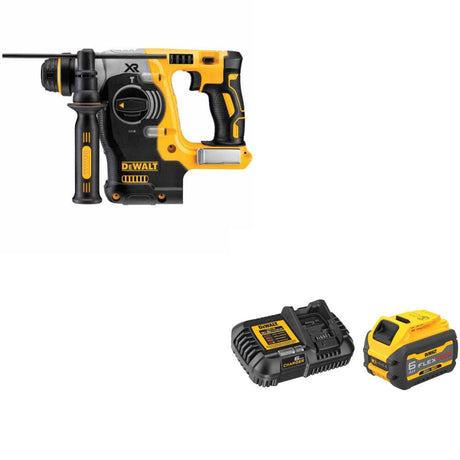 DeWalt DCH273B 20V MAX 1" Rotary Hammer, Bare W/ DCB606C 20V/60V MAX Starter Kit
