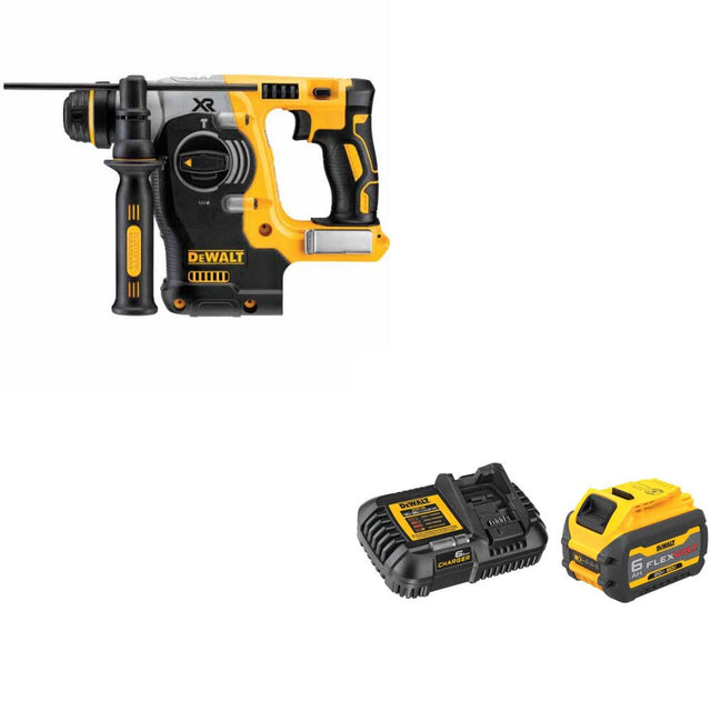 DeWalt DCH273B 20V MAX 1" Rotary Hammer, Bare W/ DCB606C 20V/60V MAX Starter Kit