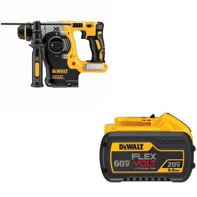 DeWalt DCH273B 20V MAX 1 in. SDS-Plus Rotary Hammer W/ DCB609 FLEXVOLT 9.0Ah Battery