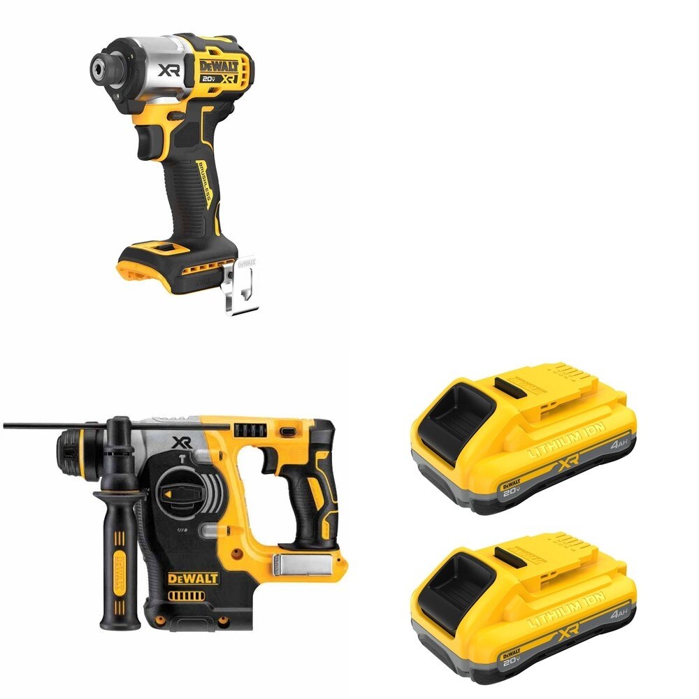 DeWalt DCH273B SDS-Plus Rotary Hammer W/ DCB2104-2 and DCF845B 3-Speed Impact Driver