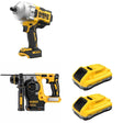 DeWalt DCF961B High Torque Impact Wrench W/ DCH273B SDS-Plus Rotary Hammer and DCB2104-2
