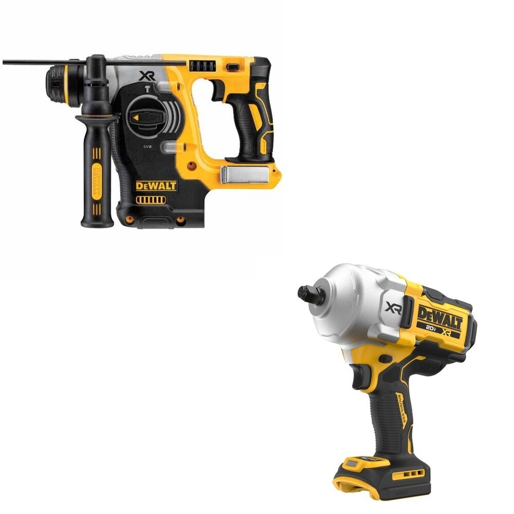 DeWalt DCF961B 20V MAX XR 1/2 in. High Torque Impact Wrench W/ DCH273B SDS-Plus Rotary Hammer