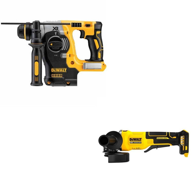 DeWalt DCH273B 20V MAX 1 in. SDS-Plus Rotary Hammer W/ DCG408B Paddle-Switch Grinder