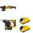DeWalt DCM848B Random Orbit Polisher W/ DCH273B SDS-Plus Rotary Hammer and DCB2104-2