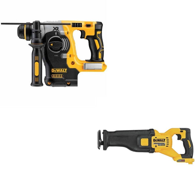 DeWalt DCS389B 60V MAX Reciprocating Saw W/ DCH273B SDS-Plus Rotary Hammer