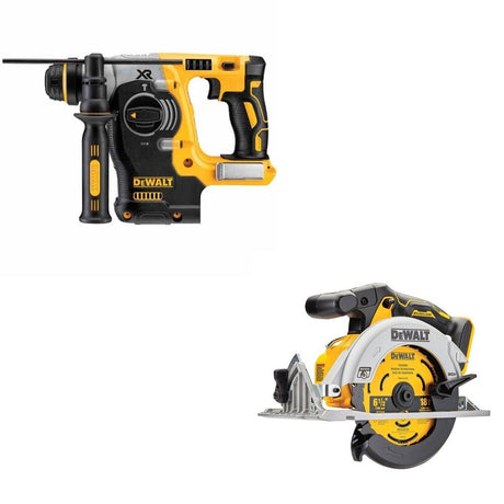 DeWalt DCH273B 20V MAX 1 in. SDS-Plus Rotary Hammer W/ DCS565B 6-1/2 in. Circular Saw