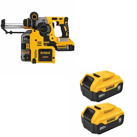 DeWalt DCH273P2DHO Rotary Hammer Kit W/ FREE DCB205-2 5Ah Battery, 2 Pack