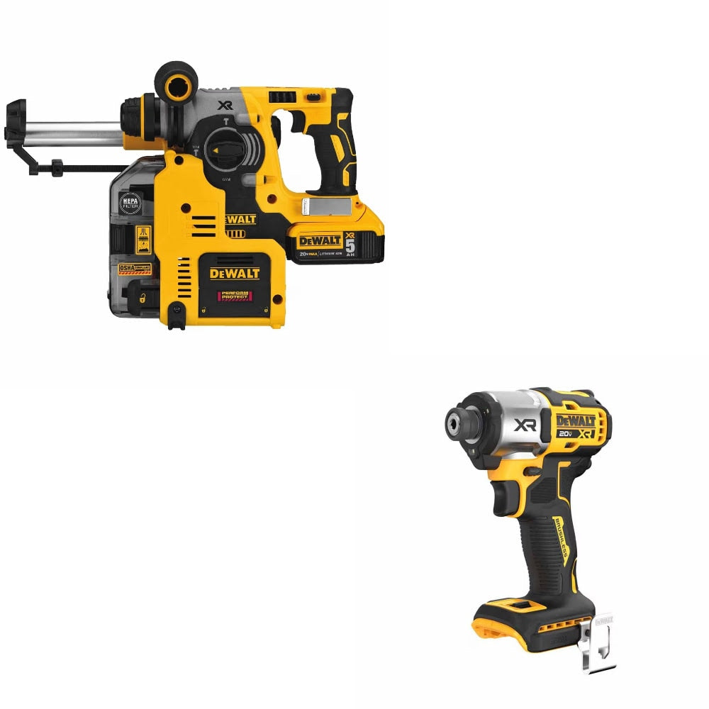 DeWalt DCH273P2DHO Rotary Hammer Kit W/ FREE DCF845B Impact Driver
