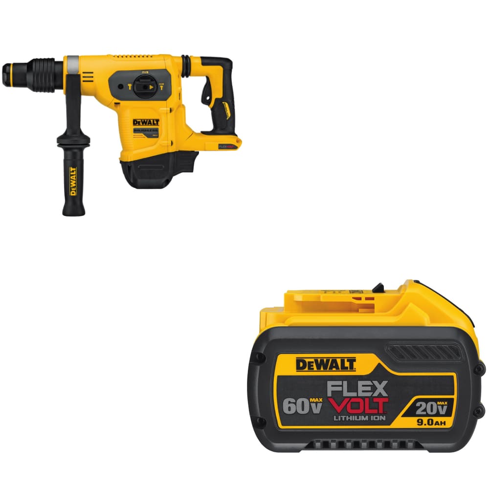DeWalt DCH481B 60V MAX 1-9/16" Combo Hammer w/ FREE DCB609 20V/60V MAX Battery