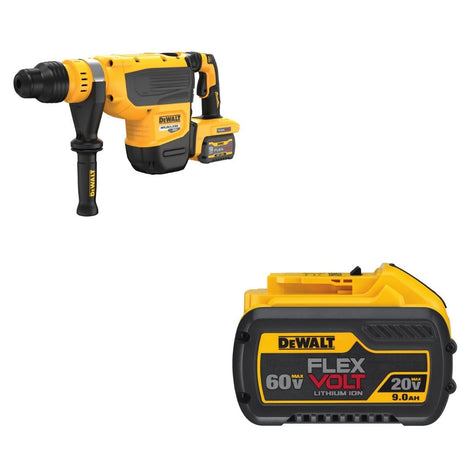 DeWalt DCH735X2 SDS Max Rotary Hammer Kit W/ FREE DCB609 9.0Ah Battery
