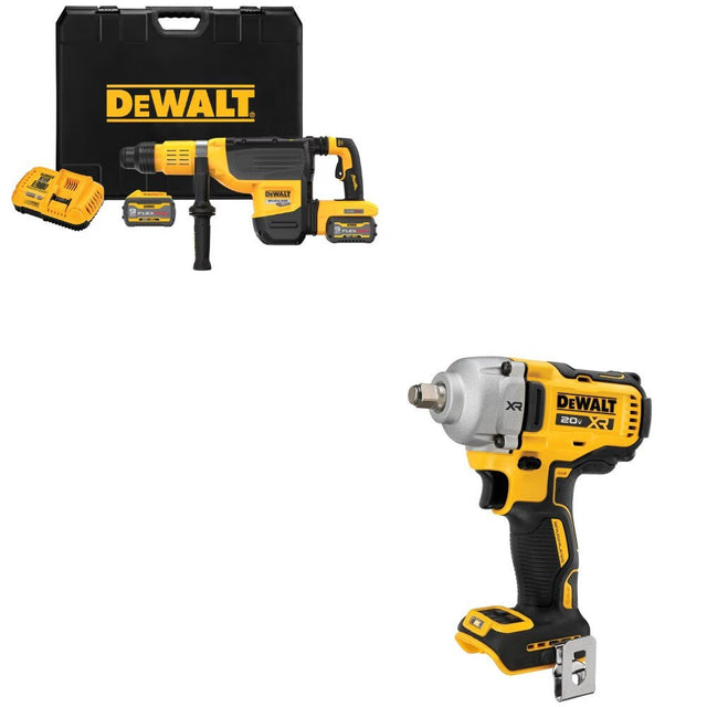 DeWalt DCH775X2 Rotary Hammer Kit W/ FREE DCF891B Impact Wrench