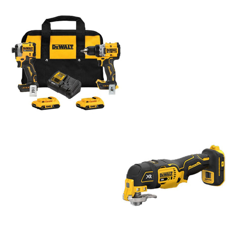 DeWalt DCK2051D2 20V Max XR 2-Tool Combo Kit W/ DCS356B 20V MAX XR Multi-Tool