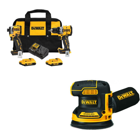 DeWalt DCK2051D2 20V Max XR 2-Tool Combo Kit W/ DCW210B 20V MAX* XR 5" Sander
