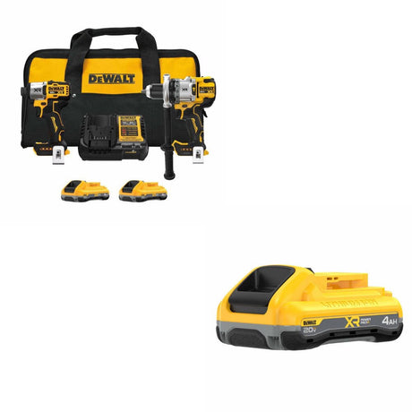 DeWalt DCK2101QQ2 Drill/Impact Combo Kit W/ FREE DCB2104 Battery