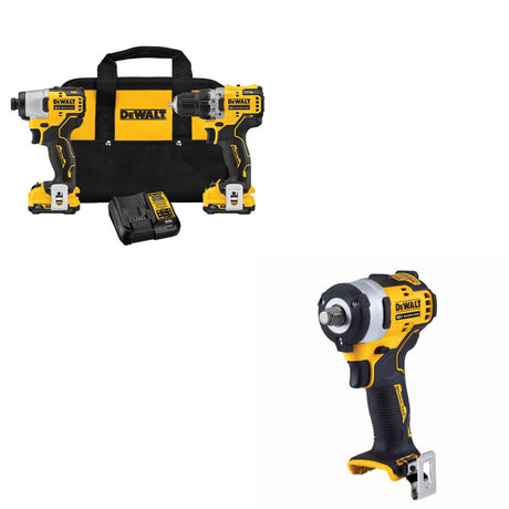 DeWalt DCK221F2 12V MAX 2-Tool Combo Kit w/ FREE DCF901B 12V MAX Impact Wrench