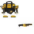 DeWalt DCK225D2 20V MAX 2-Tool Combo Kit W/ DCF512B 20V Max 1/2" Ratchet, Bare
