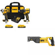 DeWalt DCK226D2 20V MAX 2 Tool Combo Kit W/ FREE DCS380B 20V MAX Recip Saw, Bare