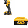 DeWalt DCB206 20V MAX XR 6.0Ah Battery W/ DCL040 LED Flashlight