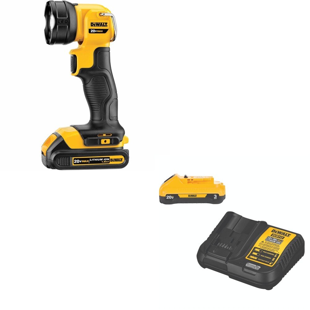DeWalt DCB230C 20V MAX 3.0Ah Battery Starter Kit W/ DCL040 LED Flashlight