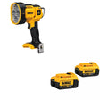 DeWalt DCB204-2 20V MAX XR 4.0Ah Battery 2-Pack W/ DCL043 LED Spotlight
