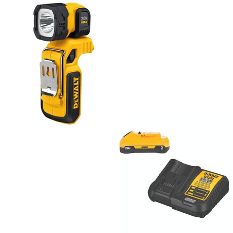 DeWalt DCB230C 20V MAX 3.0Ah Battery Starter Kit W/ DCL044 LED Worklight