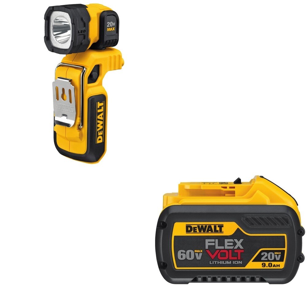 DeWalt DCB609 FLEXVOLT 20V/60V MAX 9.0Ah Battery W/ DCL044 LED Worklight