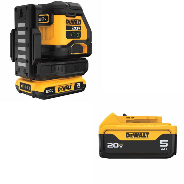 DeWalt DCLE34021D1 Laser Kit W/ FREE DCB205 Battery Pack