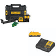 DeWalt DCLE34030G 20V/12V 3x360 Green Laser Kit W/ DCB230C 20V MAX Starter Kit