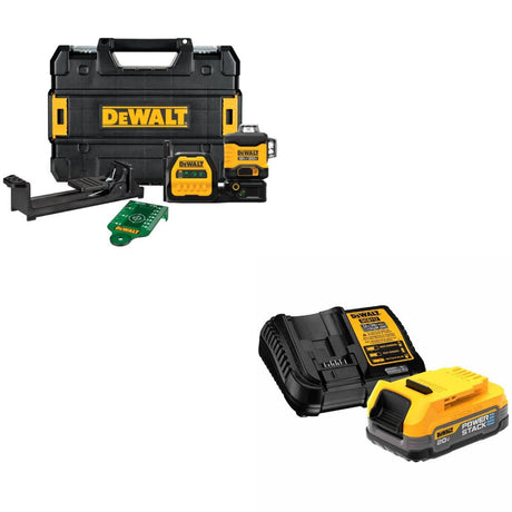 DeWalt DCLE34030G 20V/12V 3x360 Laser Kit W/ DCBP034C 20V MAX Starter Kit