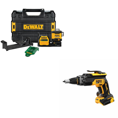 DEWALT DCLE34030G 20V/12V Laser Kit W/ FREE DCF630B 20V MAX XR Screwgun, Bare