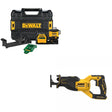 DEWALT DCLE34030G 20V/12V Laser Kit W/ FREE DCS382B 20V MAX RECIP SAW, Bare
