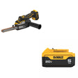 DeWalt DCM200B 20V XR Bandfile, Bare W/ DCB205 20V MAX XR 5.0Ah Battery Pack