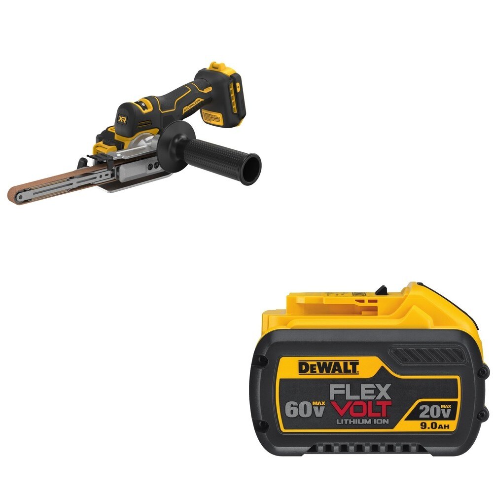 DeWalt DCM200B 20V MAX XR Bandfile Sander W/ DCB609 FLEXVOLT 9.0Ah Battery
