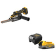 DeWalt DCM200B 20V XR Bandfile, Bare W/ DCBP034C 20V MAX Starter Kit