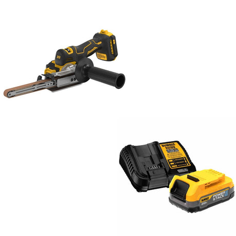 DeWalt DCM200B 20V XR Bandfile, Bare W/ DCBP034C 20V MAX Starter Kit