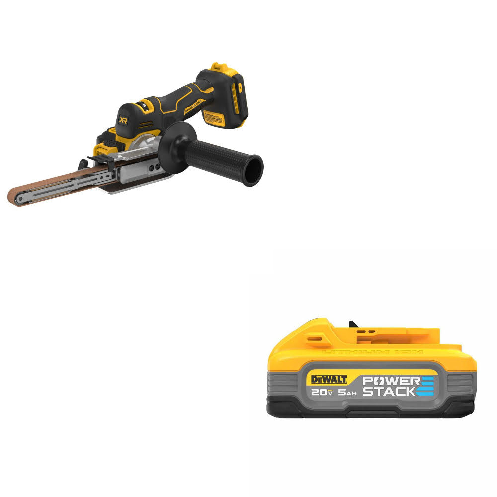 DeWalt DCM200B 20V XR Bandfile, Bare W/ FREE DCBP520 20V Max PowerStack Battery