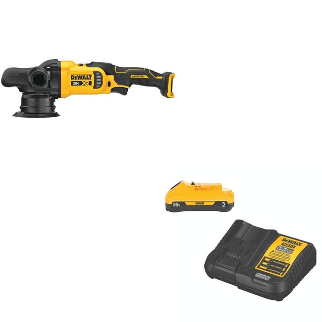 DeWalt DCM848B 20V MAX XR 5 in. Random Orbit Polisher W/ DCB230C 3.0Ah Starter Kit