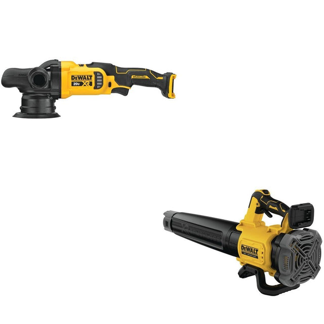 DeWalt DCM848B 20V MAX XR 5 in. Random Orbit Polisher W/ DCBL722B Handheld Blower