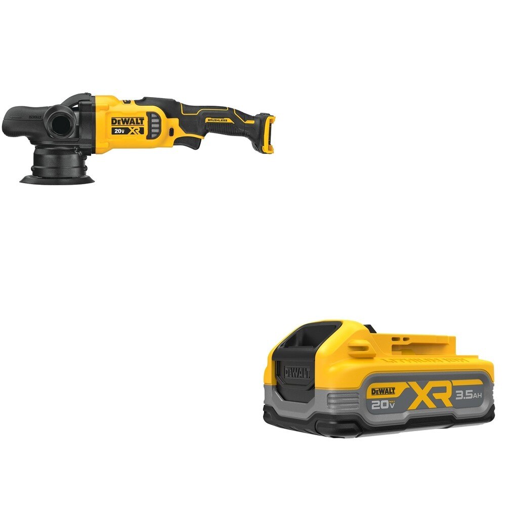 DeWalt DCM848B 20V MAX XR 5 in. Random Orbit Polisher W/ DCBP320 POWERSTACK 3.5Ah Battery