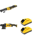 DeWalt DCM848B Random Orbit Polisher W/ DCF510B and DCB2104-2 POWERPACK 4Ah 2-Pack