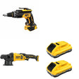 DeWalt DCM848B 20V MAX XR 5 in. Random Orbit Polisher W/ DCB2104-2 and DCF630B Drywall Screwgun