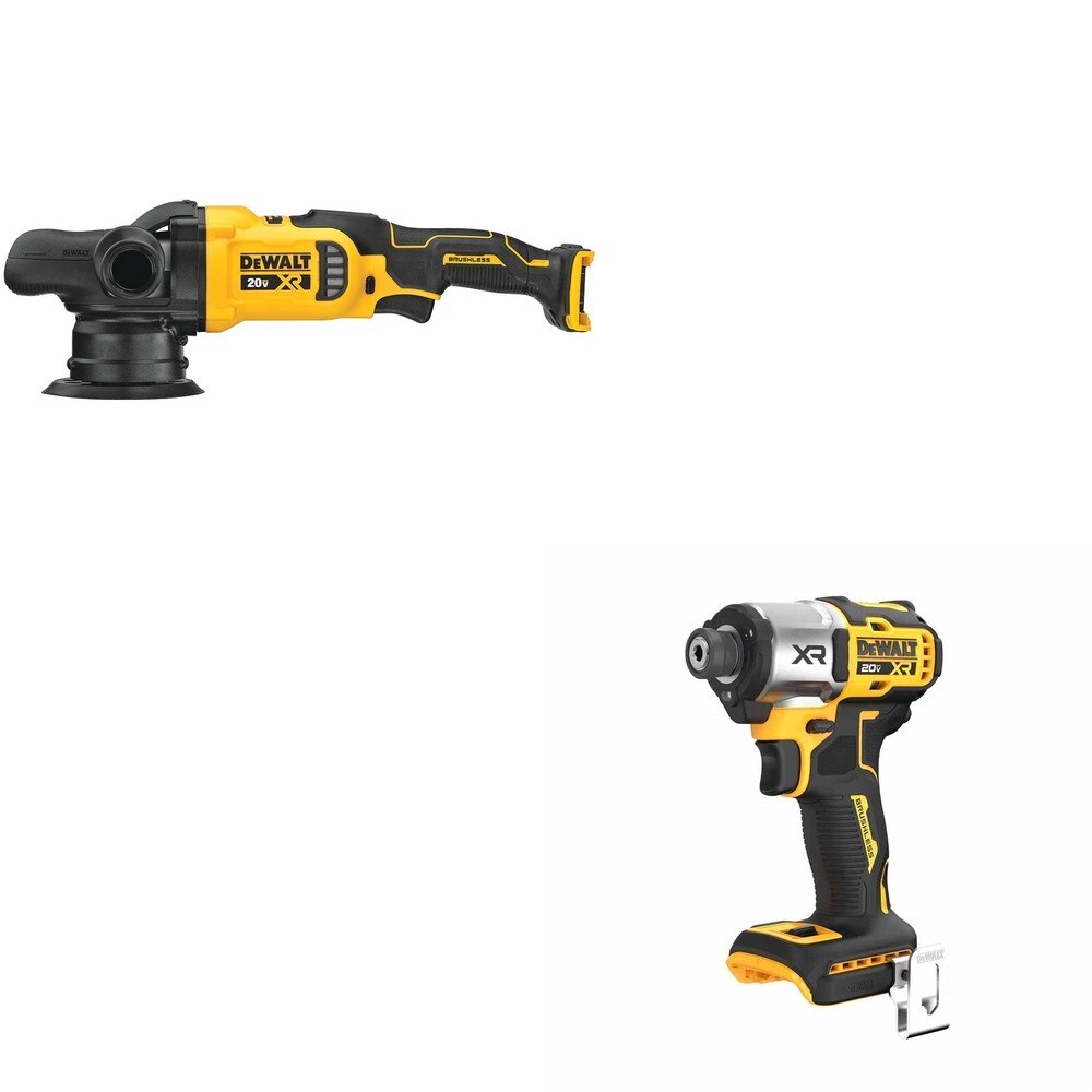DeWalt DCM848B 20V MAX XR 5 in. Random Orbit Polisher W/ DCF845B 3-Speed Impact Driver