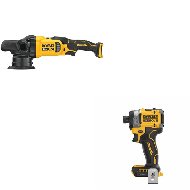 DeWalt DCM848B 20V MAX XR 5 in. Random Orbit Polisher W/ DCF860B Impact Driver